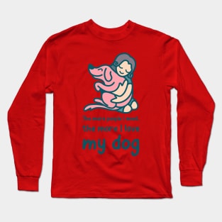 Dogs Design- I love my dog Long Sleeve T-Shirt